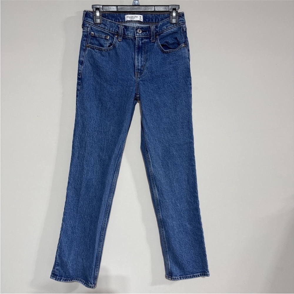 Abercrombie and Fitch Jeans Womens 26/2R Blue 90s Straight Leg Mid Rise Denim